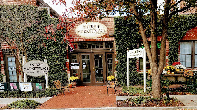 The Antique Marketplace Of Lemoyne Outside Storefront Hummingbird Trove located inside